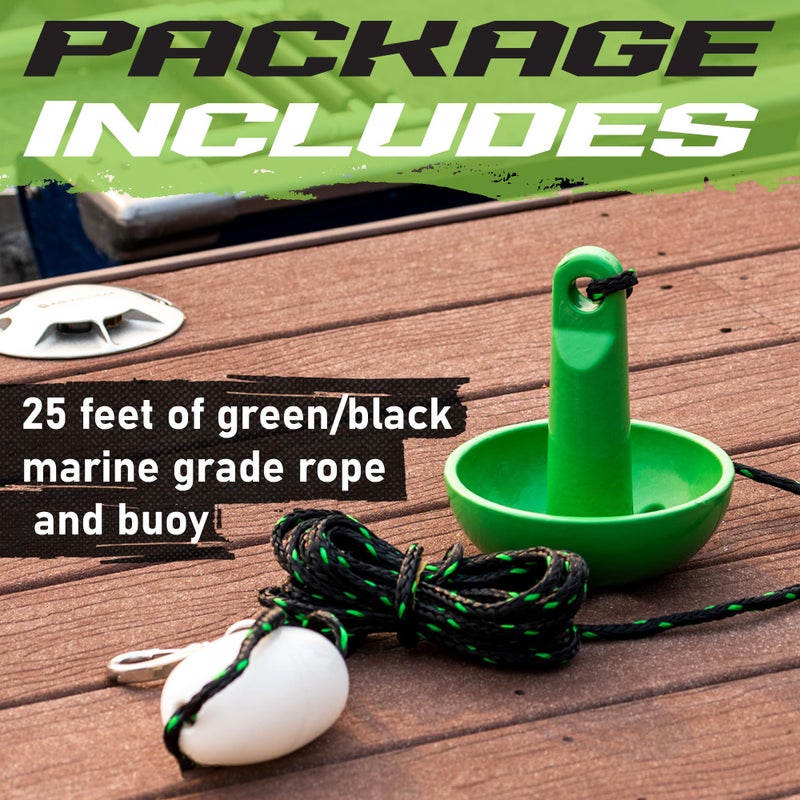 Gradient Fitness 8 lb Mushroom Boat Anchor | Small Boat Anchor  Canoe Anchor  Pontoon Anchor. Premium Lake or River Anchor. Mushroom Anchor for Boat. Jon Boat Anchor Kit. - Image 4
